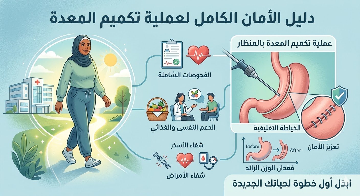 كيف نتفادى المضاعفات أثناء وبعد عملية تكميم المعدة؟ دليل الأمان الكامل 2026